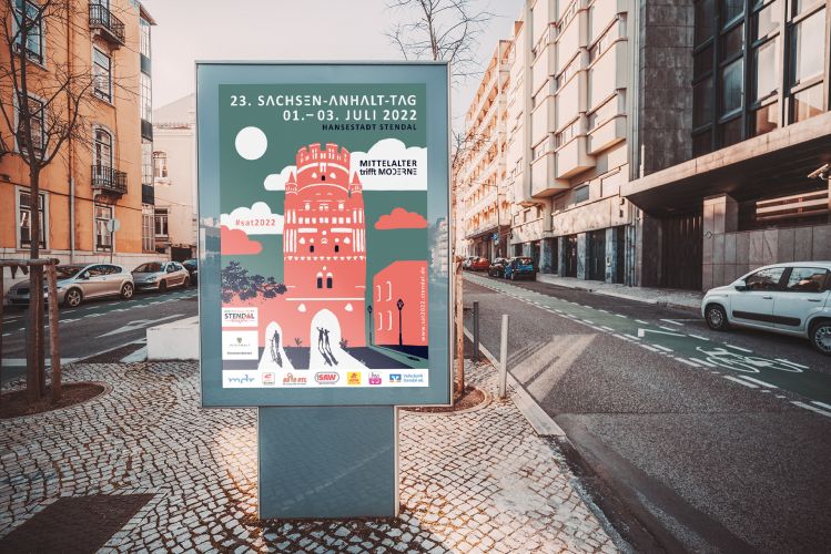 Plakat Sachsen-Anhalt-Tag Hansestadt-Stendal