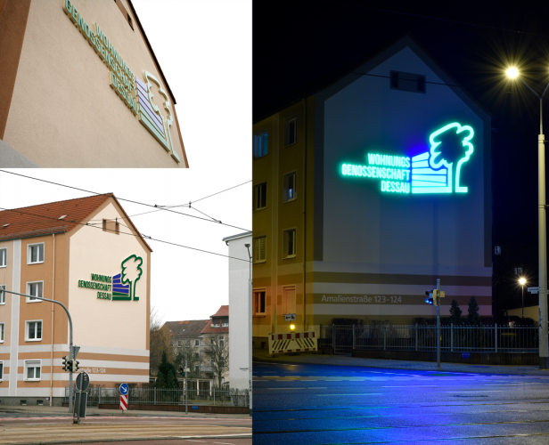 Werbeanlage Wohnungsgenossenschaft Dessau eG