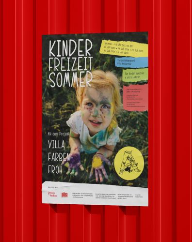 Plakatgestaltung Kinderfreizeitsommer für das Jugendamt Dessau-Roßlau