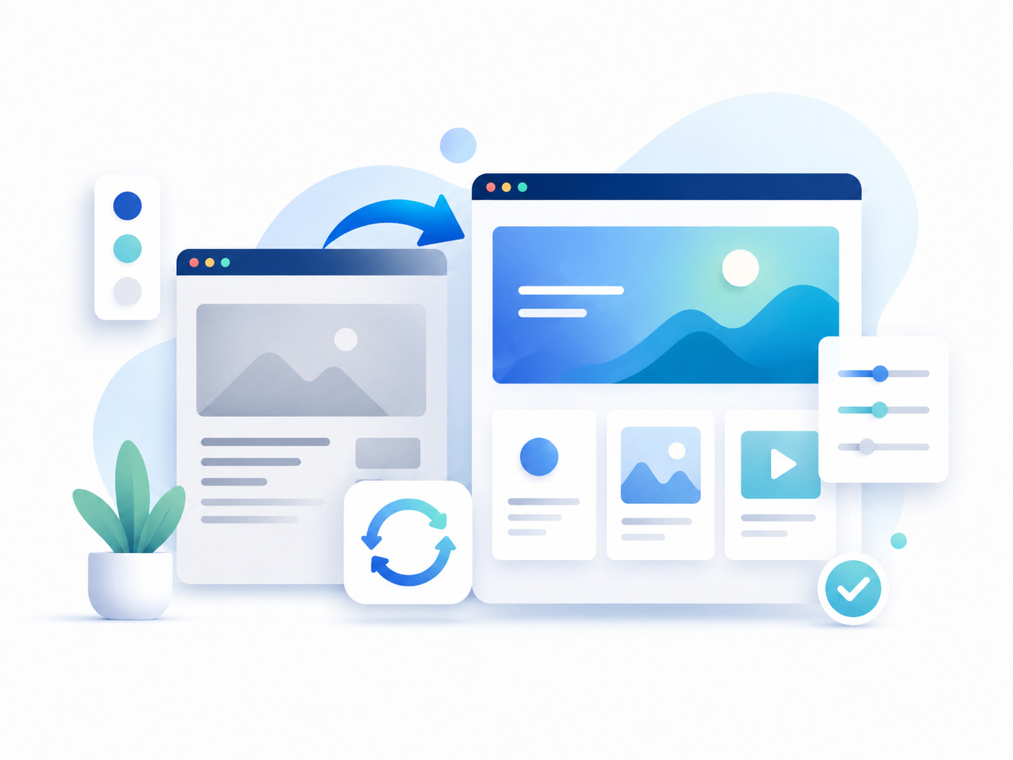 Überarbeitung bestehender Websites